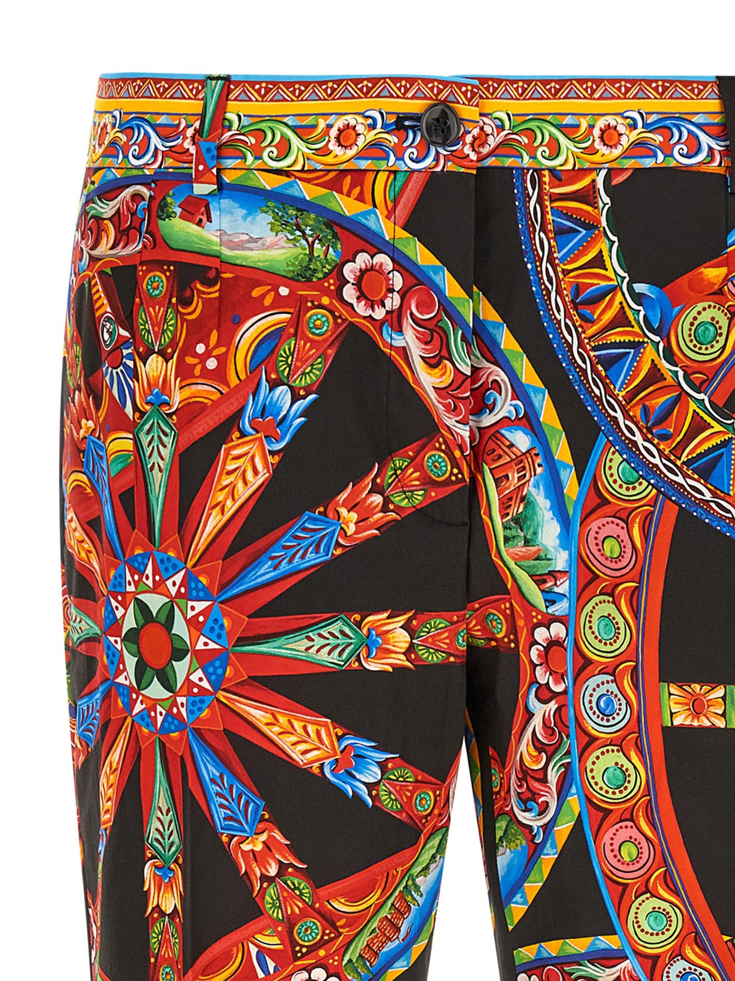 Dolce & Gabbana Multicolor Cotton Casual Pants