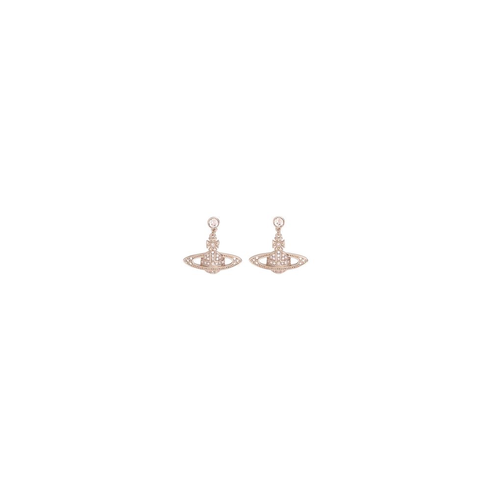 Earrings by Vivienne Westwood for women in modal & cotton multicolor & signature presents a curated silhouette, artfully showcasing the curated and refined aesthetic of the Orb Women's Brass Earrings.