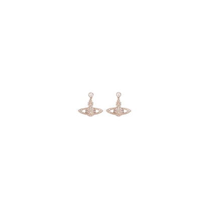Earrings by Vivienne Westwood for women in modal & cotton multicolor & signature presents a curated silhouette, artfully showcasing the curated and refined aesthetic of the Orb Women's Brass Earrings.