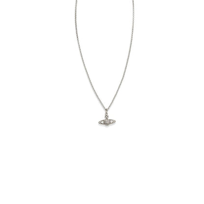 Necklace by Vivienne Westwood for women in modal & cotton silver & signature features an lustrous silhouette, showcasing the lustrous [Neckline design] and Orb Women's Silver Brass Necklace for a sophisticated, premium look.