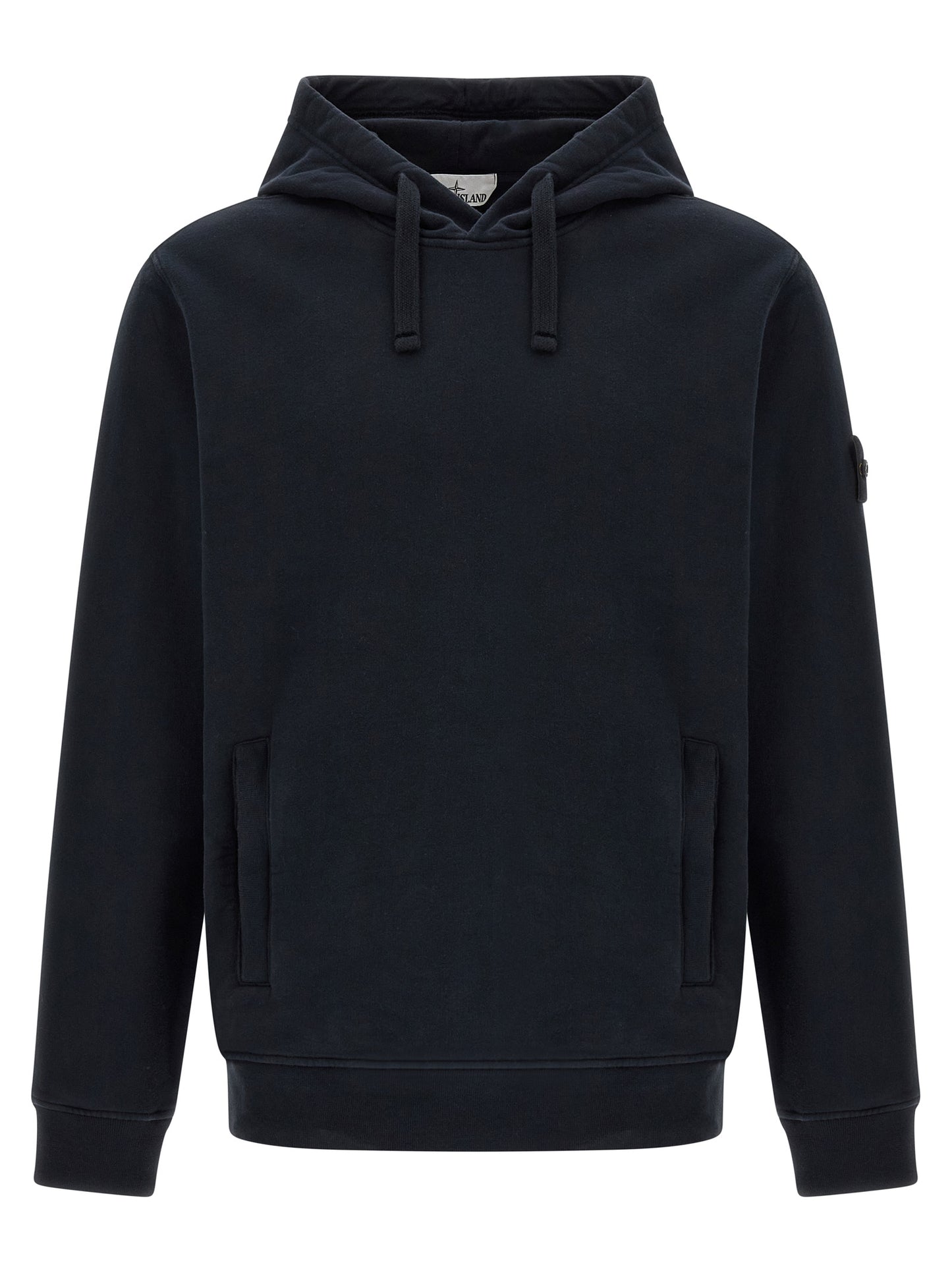 Stone Island Blue Cotton Sweatshirt