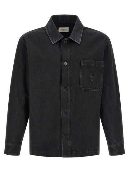 Saint Laurent Black Cotton Blouse
