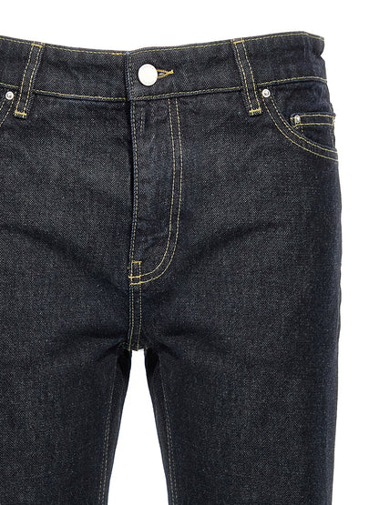 TOTEME Blue Cotton Tapered Jeans