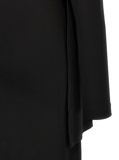 TOTEME Black Viscose Long Dress