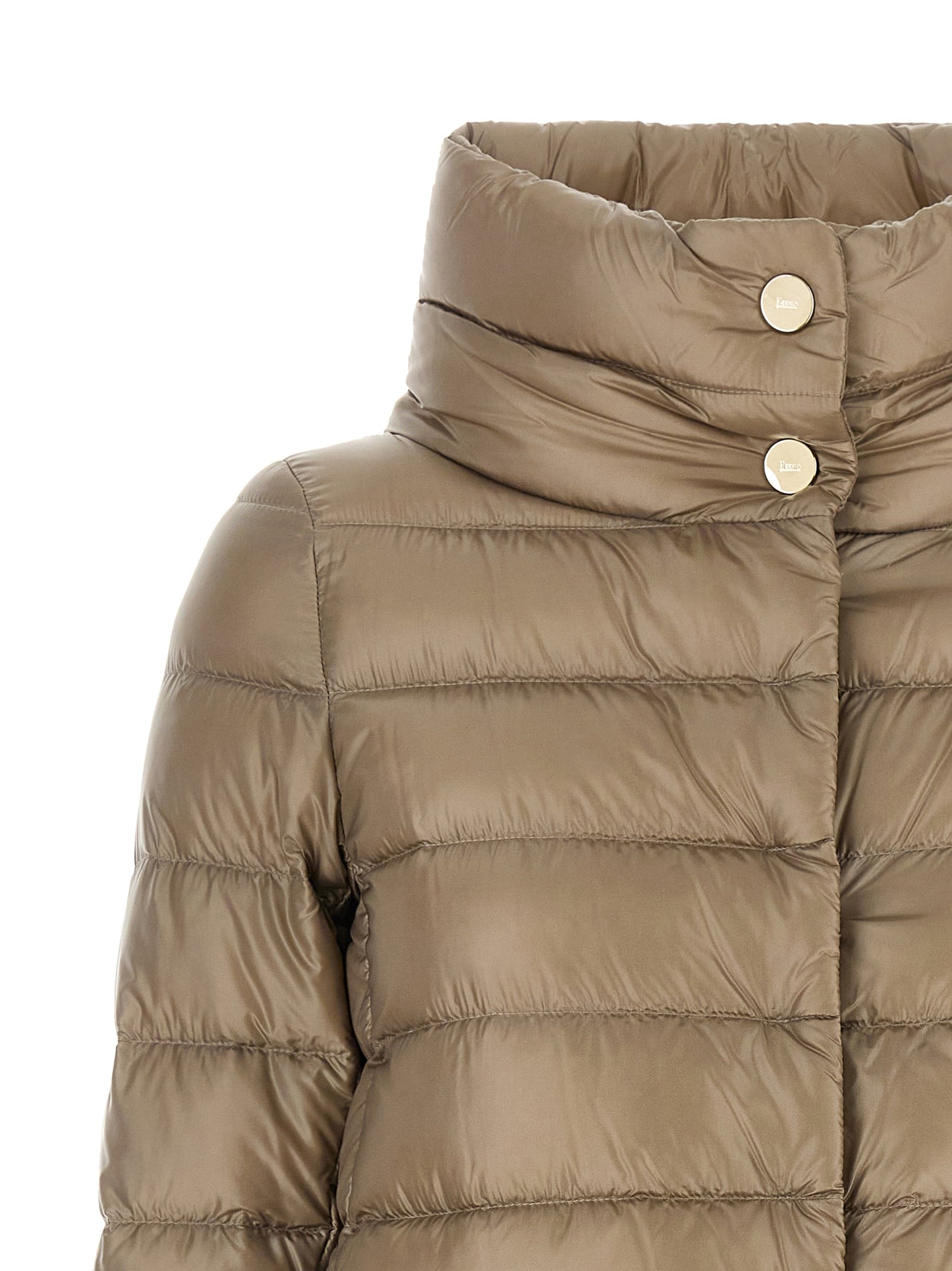Herno Beige Polyamide Full-Length Jacket