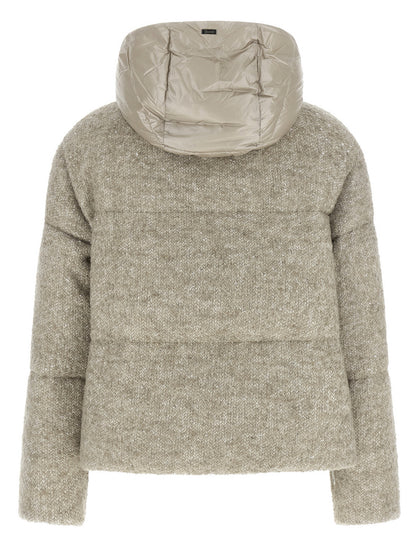 Herno Beige Wool Full-Length Jacket