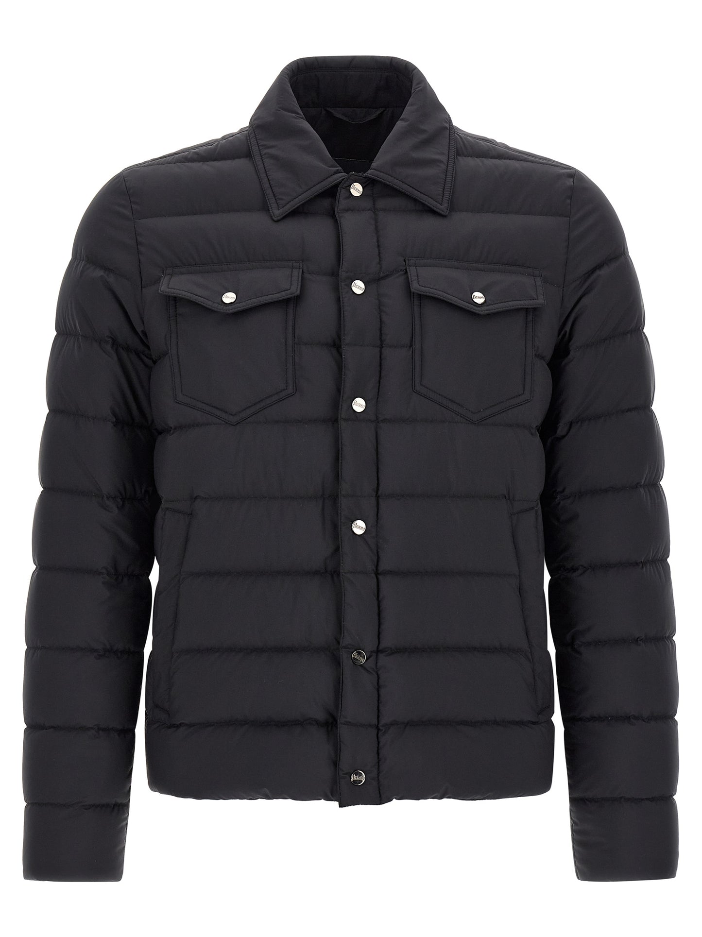 Herno Black Polyamide Full-Length Jacket
