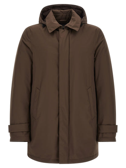 Herno Brown Polyester Parka