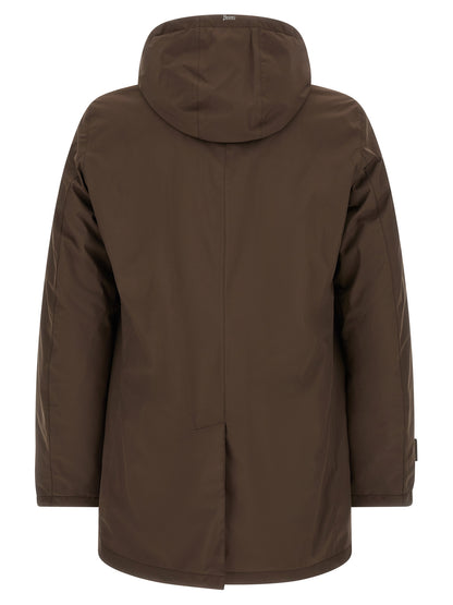 Herno Brown Polyester Parka