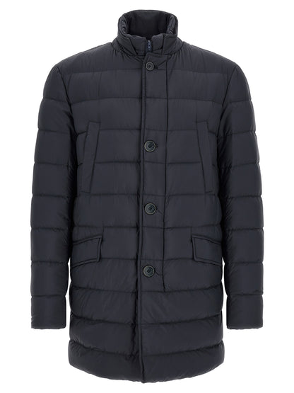 Herno Blue Polyamide Coat