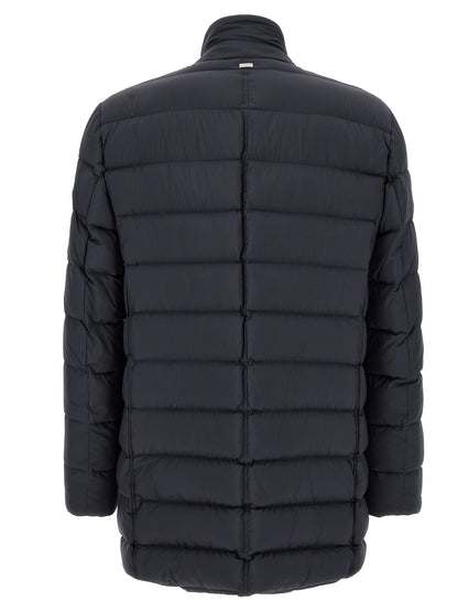 Herno Blue Polyamide Coat