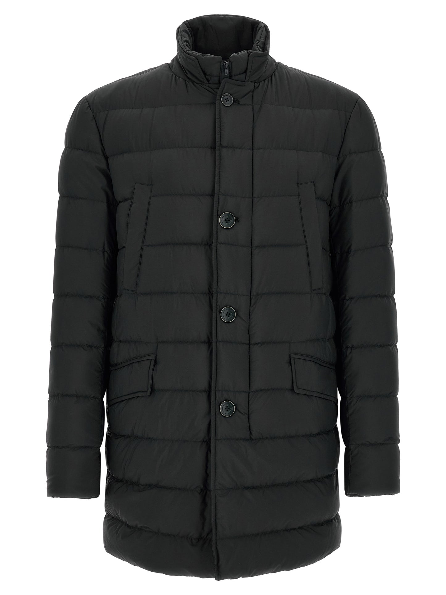 Herno Black Polyamide Full-Length Jacket