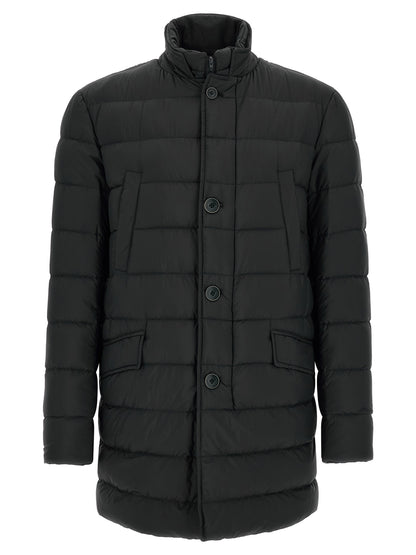 Herno Black Polyamide Full-Length Jacket