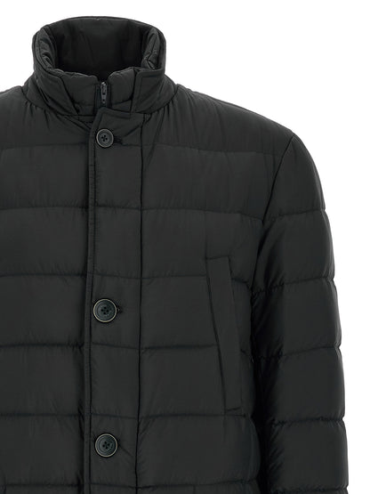 Herno Black Polyamide Full-Length Jacket