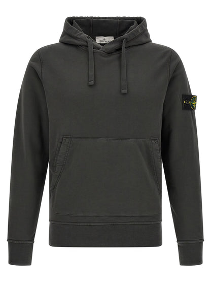 Stone Island Gray Cotton Sweatshirt