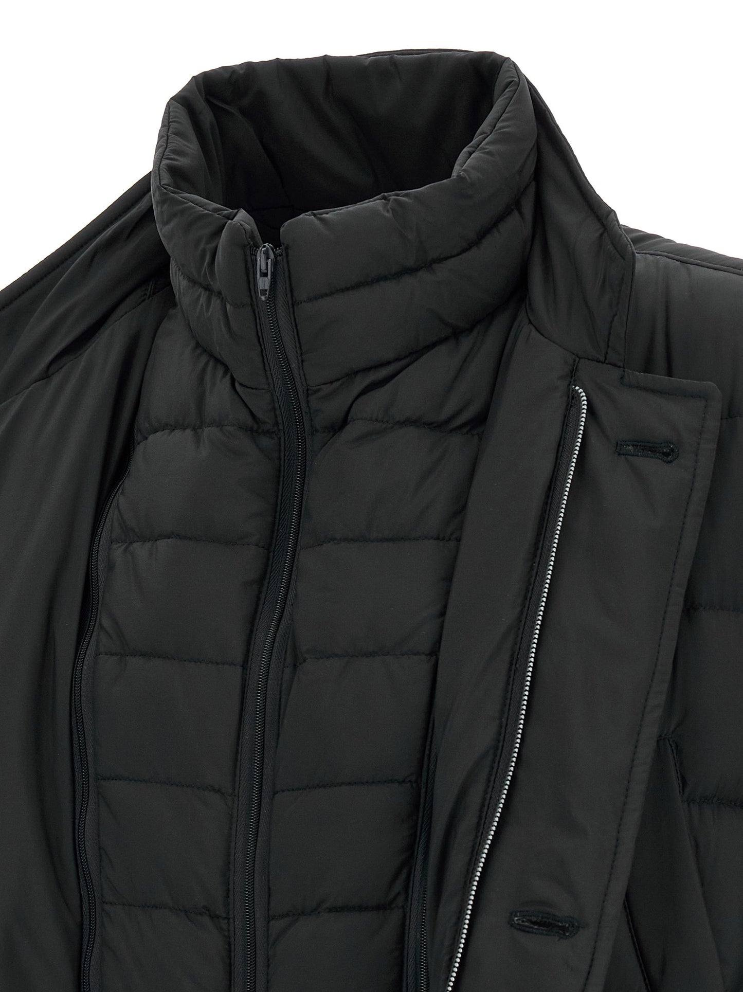 Herno Black Polyamide Full-Length Jacket