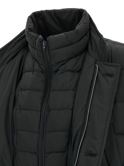Herno Black Polyamide Full-Length Jacket