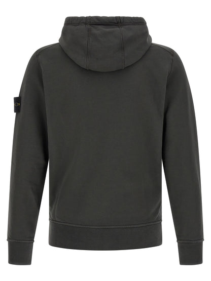 Stone Island Gray Cotton Sweatshirt