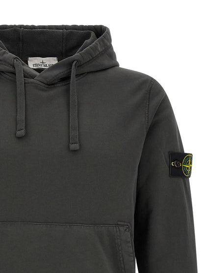 Stone Island Gray Cotton Sweatshirt