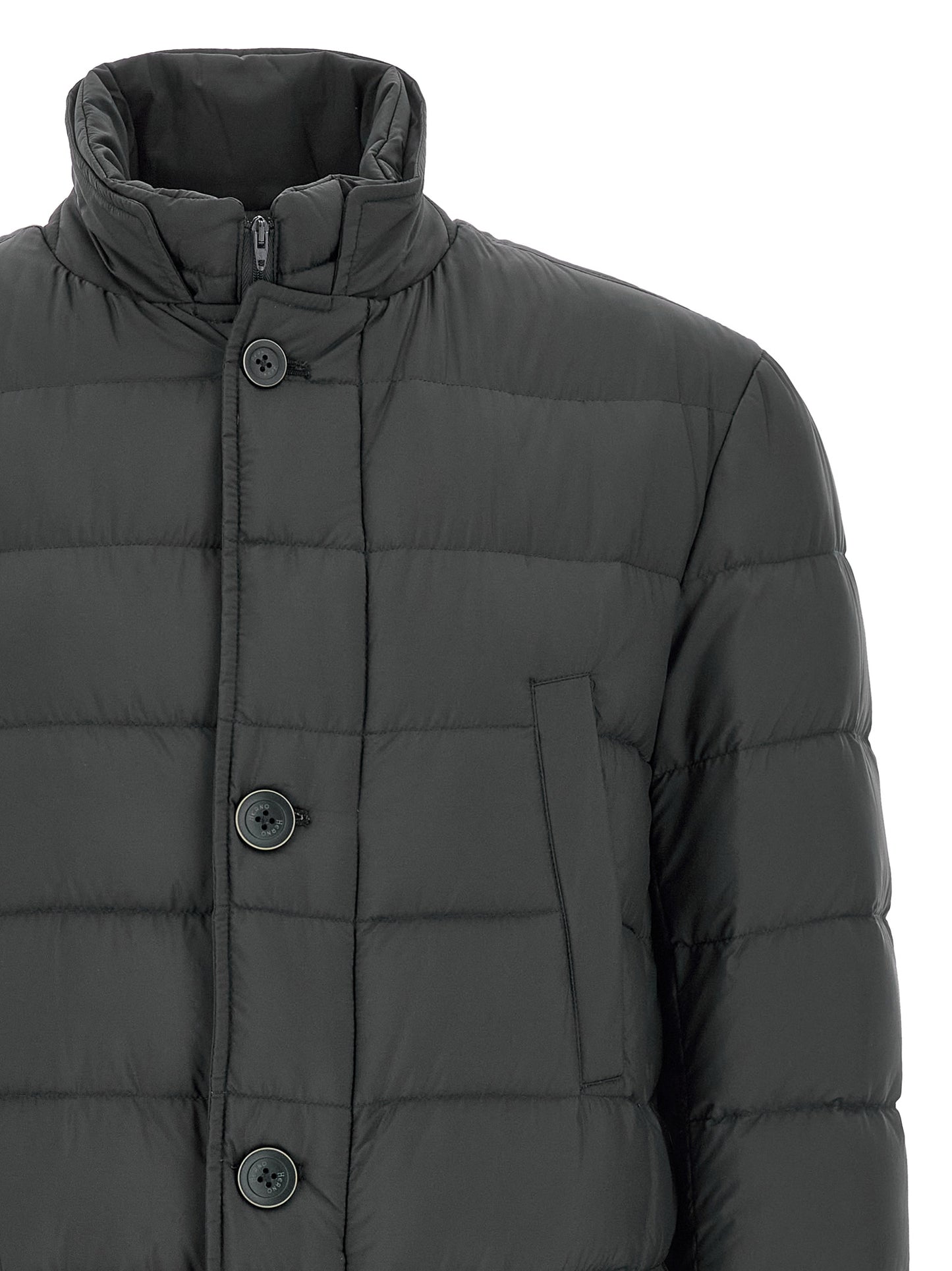 Herno Gray Polyamide Coat