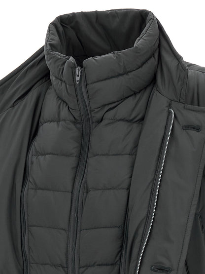 Herno Gray Polyamide Coat
