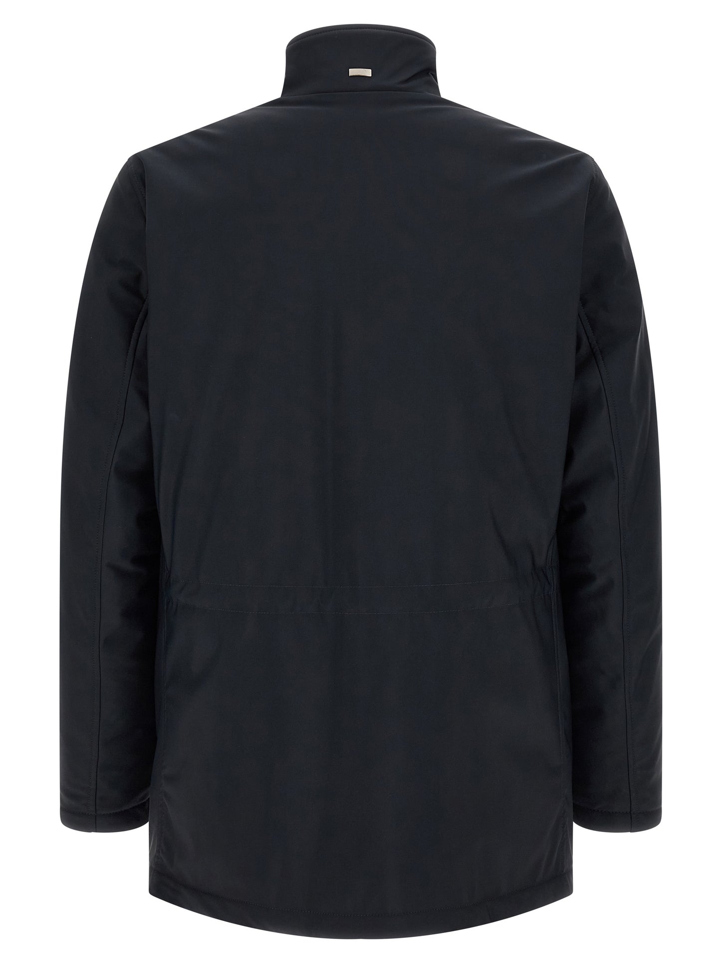 Herno Blue Polyamide Full-Length Jacket