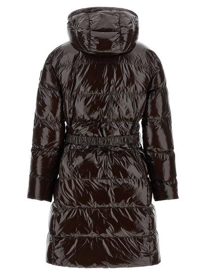 PINKO Brown Polyamide Full-Length Jacket