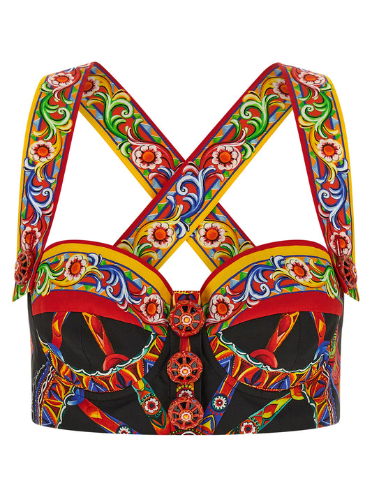 Dolce & Gabbana Multicolor Cotton Blouse
