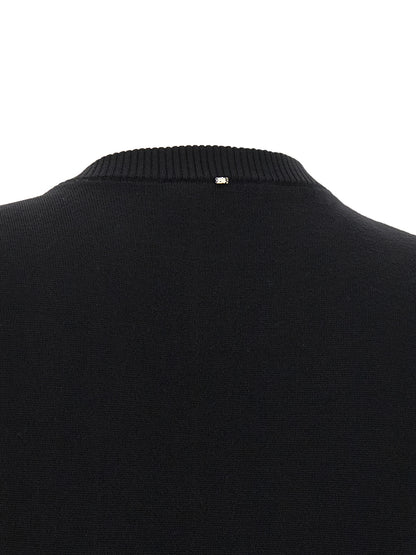 Sportmax Black Virgin Wool Tank Tops