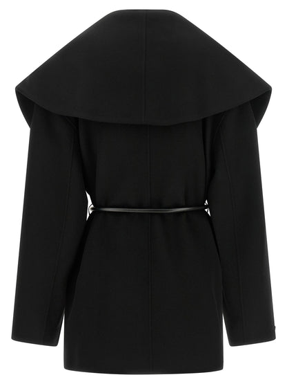 Sportmax Black Wool Coat