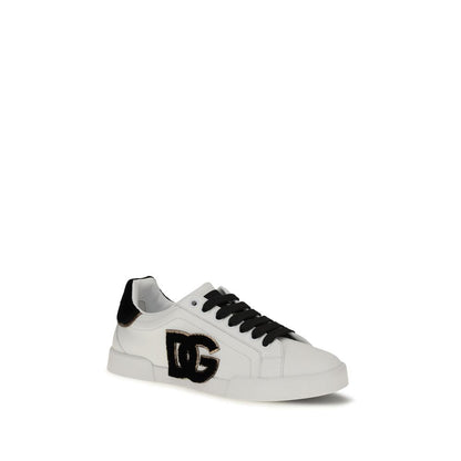 Sneakers by Dolce & Gabbana for women in bos taurus calf leather white features a chic design, perfectly showcasing the chic low-top style of this Women's Low Top Bos Taurus Calf Leather Sneakers.