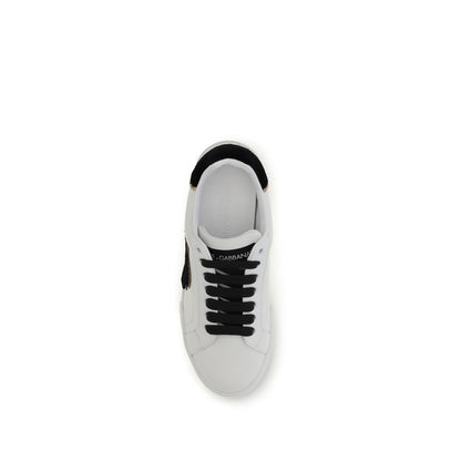 Sneakers by Dolce & Gabbana for women in bos taurus calf leather white features an timeless silhouette from the Women's Low Top Bos Taurus Calf Leather Sneakers collection, showcasing a signature low-top style with an timeless finish.