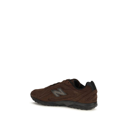 Athletic Sneakers by New Balance for women in synthetic fabric mesh brown & patterned presents a sleek silhouette, perfectly capturing the athletic style essence of Women's Athletic Synthetic Fabric Mesh Sneakers with its sleek design and premium finish.