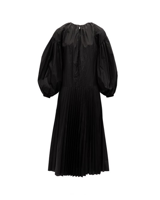 Dress by Valentino Garavani for women in lace black features an sultry silhouette defined by a and long-sleeve, falling to an sultry long for a sultry look.