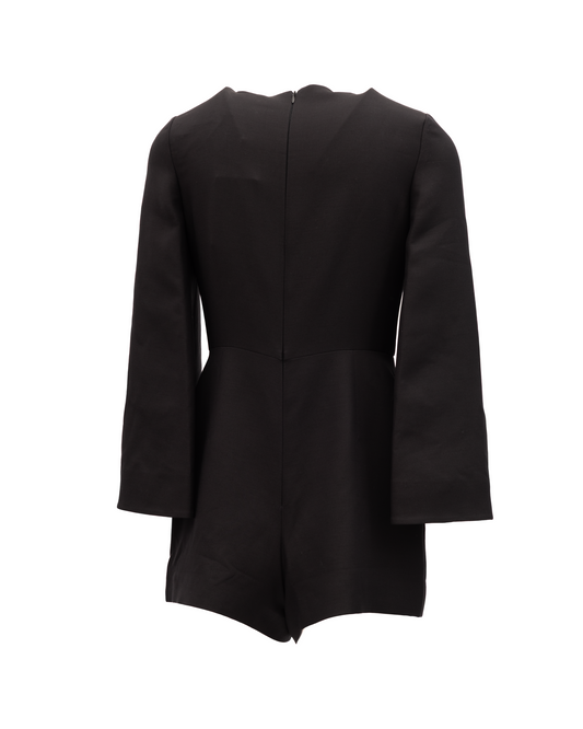 Valentino Garavani Black Mini Dress with Flared Sleeves