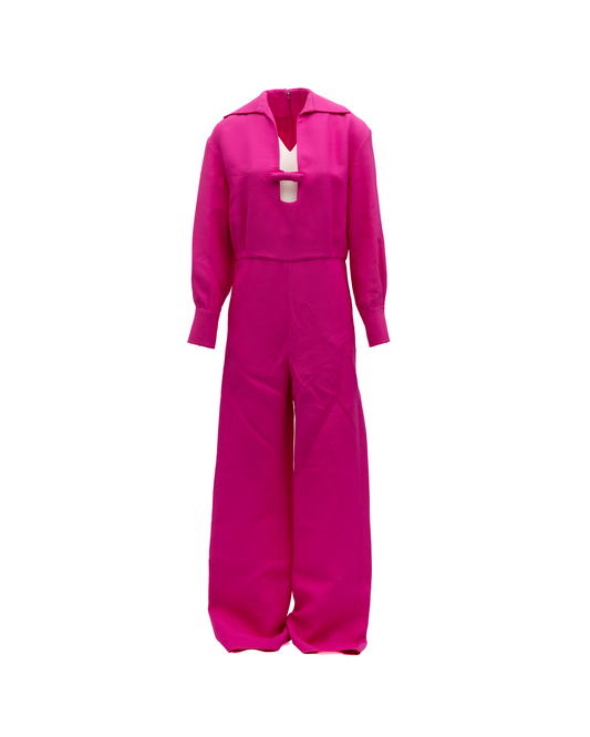 One-Piece by Valentino Garavani for women in cotton pink showcases a beautiful silhouette, elegantly detailed with a beautiful and for a sophisticated, beautiful finish.