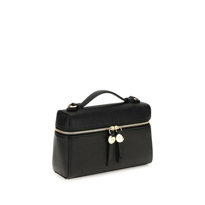 Mini Crossbody Handbag by Tory Burch for women in bos taurus suede calf leather black features a exquisite silhouette, showcasing a secure zipper and exquisite cardholder with versatile crossbody-strap, handle & adjustable-strap for a exquisite finish.