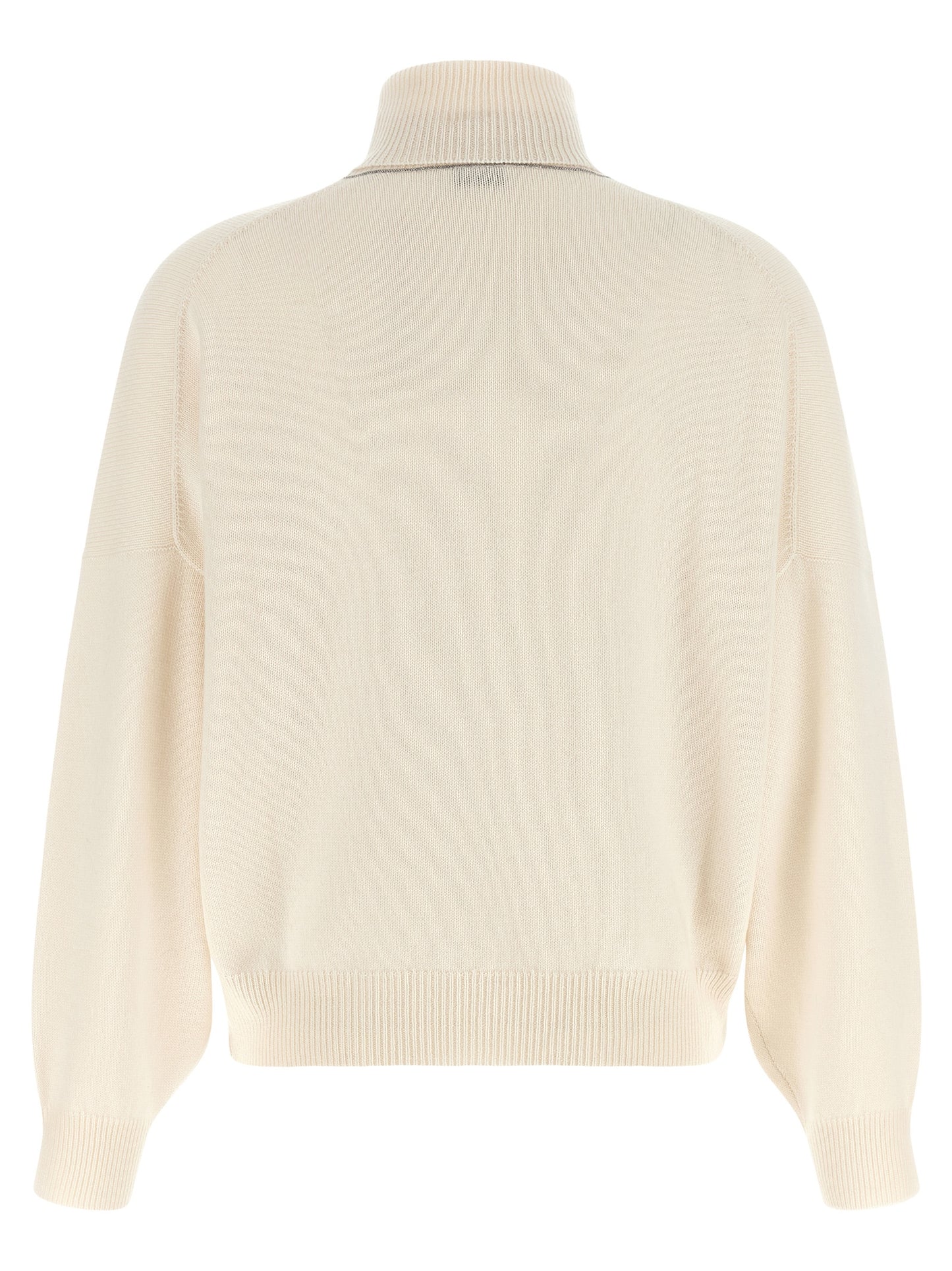 Brunello Cucinelli White Cashmere Cardigan