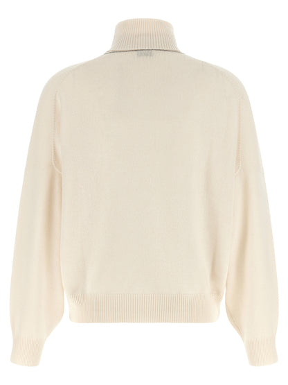 Brunello Cucinelli White Cashmere Cardigan