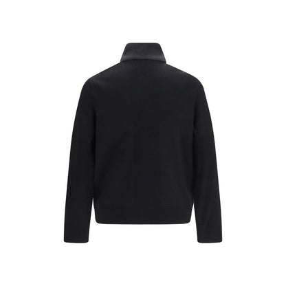 Puffer Jacket by Moose Knuckles for men in polyester & viscose black features a dramatic silhouette, showcasing a sophisticated high-collar neckline and distinctive pockets & insulated for a dramatic aesthetic.