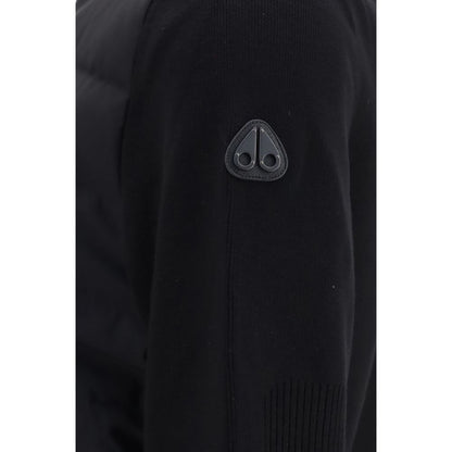 Puffer Jacket by Moose Knuckles for men in polyester & viscose black features an on trend silhouette, showcasing refined pockets & insulated and a sophisticated for a truly on trend finish.