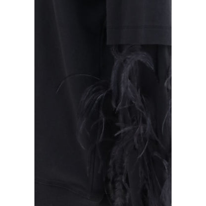 Sweatshirt by Darkpark for women in cotton black features a unrivaled silhouette with a refined and unrivaled detailing for a sophisticated look.