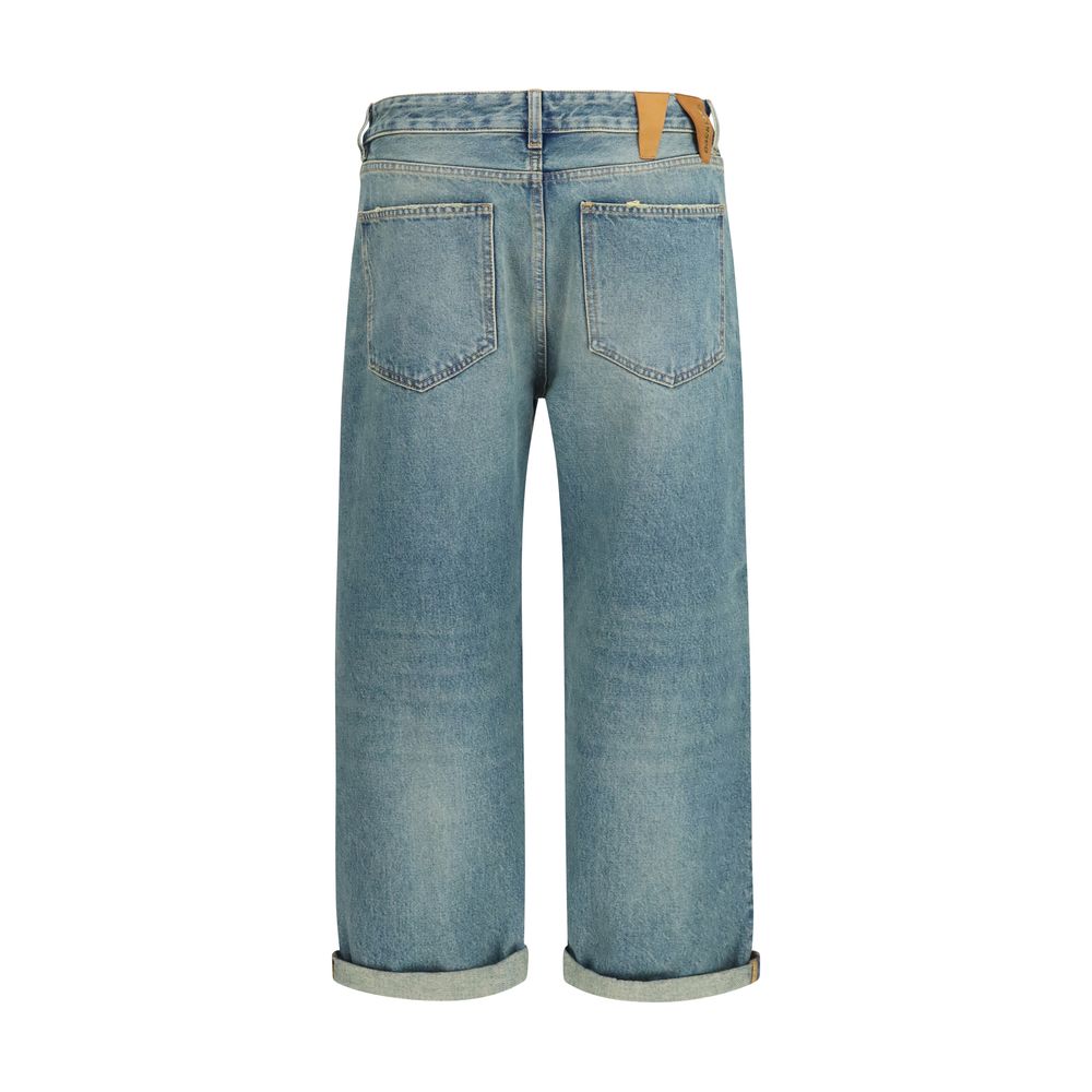 Jeans by Darkpark for women in denim cotton blue features an sophisticated and straight-leg, relaxed-fit, regular-fit, boyfriend & cropped with a precise cropped, creating a sophisticated and sophisticated silhouette.