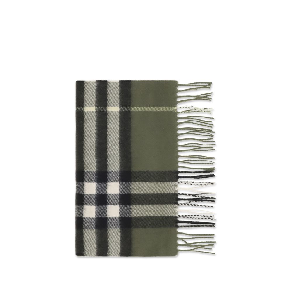 Scarf by Burberry for women in cashmere & capra leather bicolour & patterned features a snug silhouette, perfectly showcasing the elegant drape and premium finish of the Cashmere & Capra Leather Shawl Fringes Scarf.