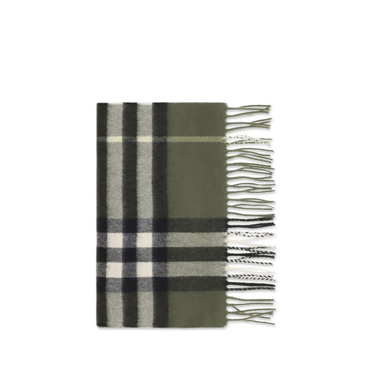 Scarf by Burberry for women in cashmere & capra leather bicolour & patterned features a snug silhouette, perfectly showcasing the elegant drape and premium finish of the Cashmere & Capra Leather Shawl Fringes Scarf.
