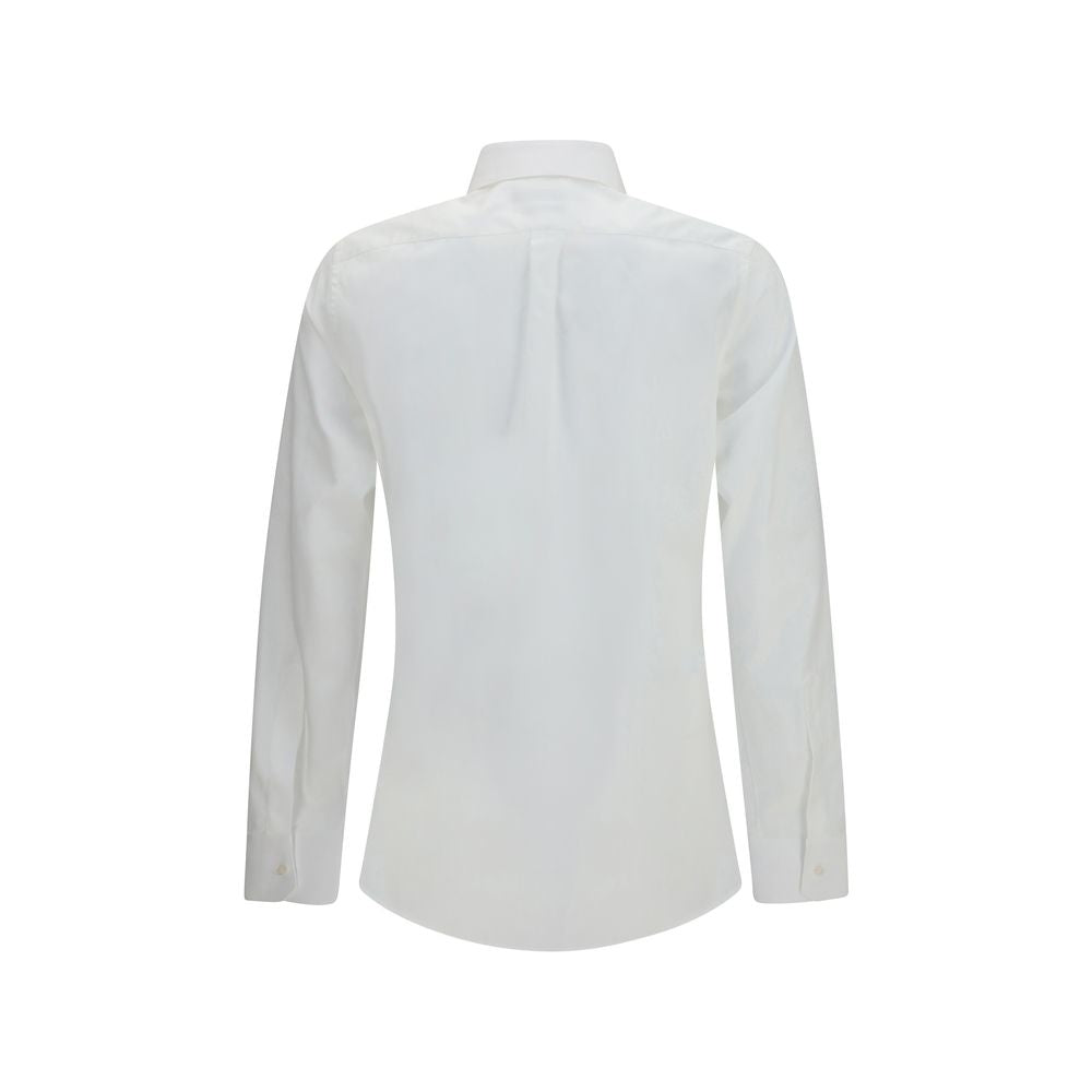 Dress Shirt by Dolce & Gabbana for men in cotton gold & white presents a discerning silhouette, showcasing a sophisticated and for a truly discerning finish.