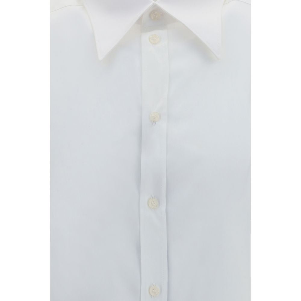 Dress Shirt by Dolce & Gabbana for men in cotton gold & white showcases a sharp silhouette, elegantly detailed with a sharp and sharp .