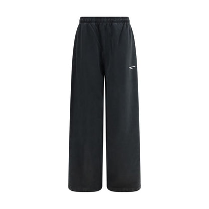 Sweatpants by Alexander Wang for women in cotton black & print features an dynamic relaxed-fit, regular-fit & wide with a long and , expertly finished with functional for a dynamic silhouette.
