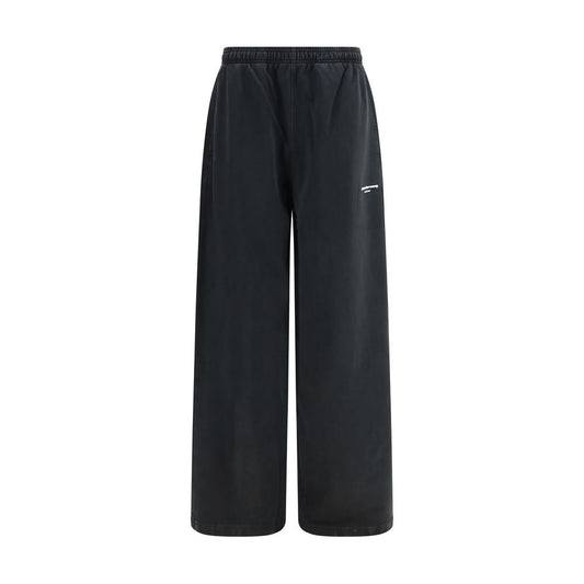 Sweatpants by Alexander Wang for women in cotton black & print features an dynamic relaxed-fit, regular-fit & wide with a long and , expertly finished with functional for a dynamic silhouette.
