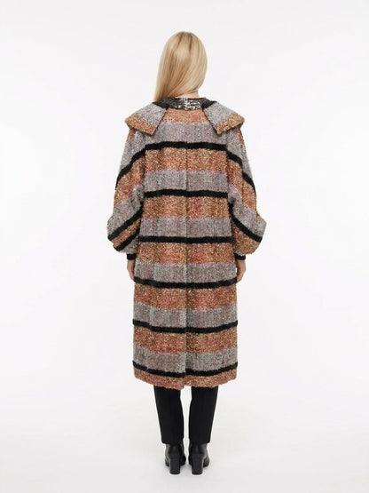 Dolce & Gabbana Multicolor Leather Coat